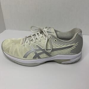 Asics Solution Speed Ff White Gray Women's Athletic Shoes Size 8.5